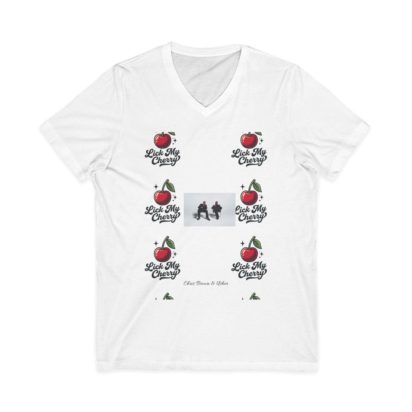 Unisex Jersey Short Sleeve V-Neck Tee