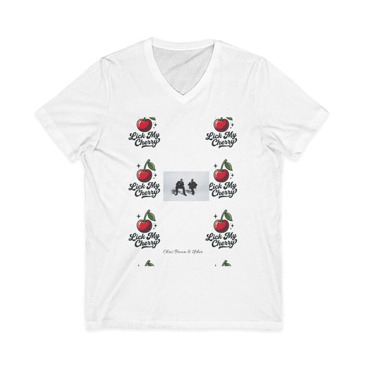 Unisex Jersey Short Sleeve V-Neck Tee