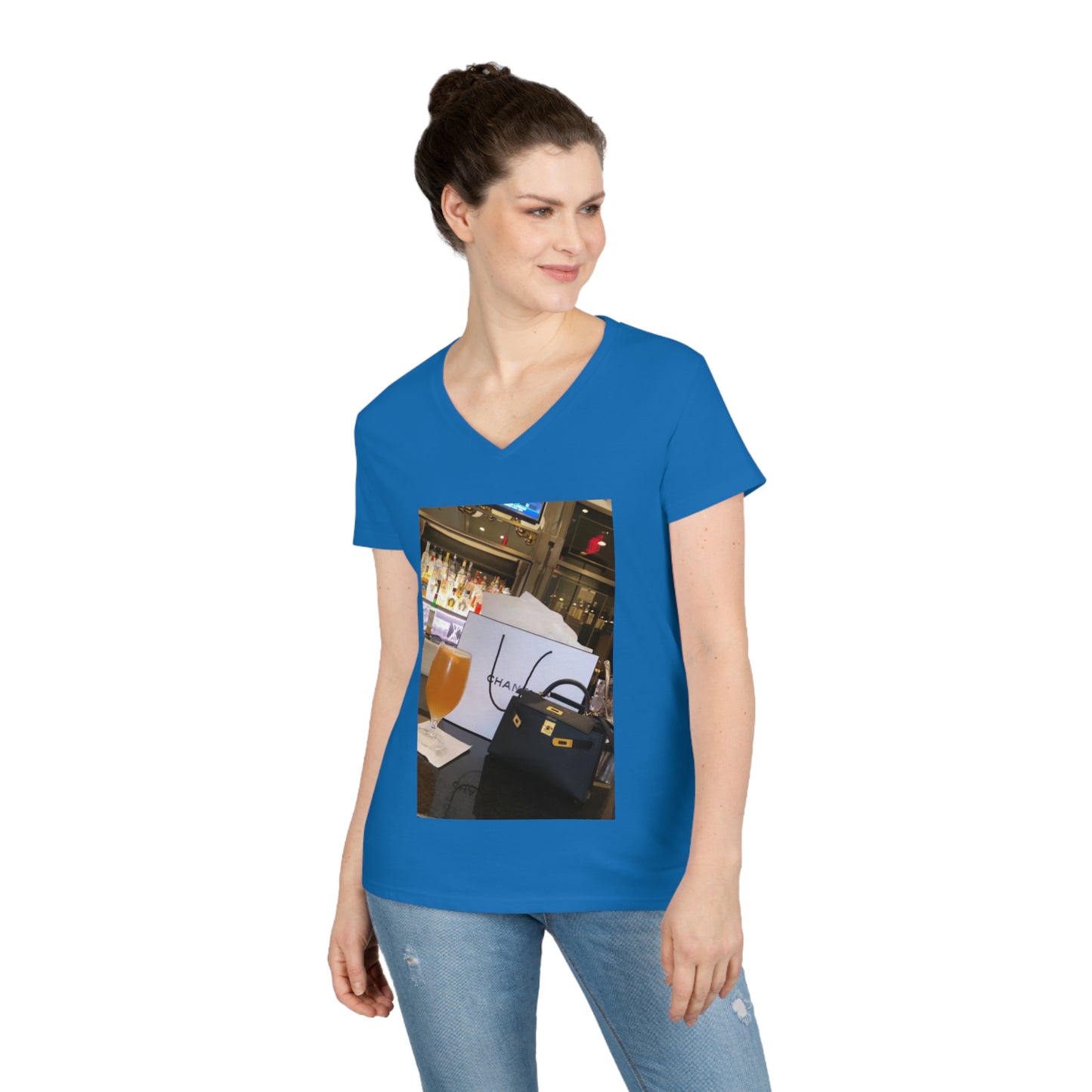 Ladies' V-Neck T-Shirt