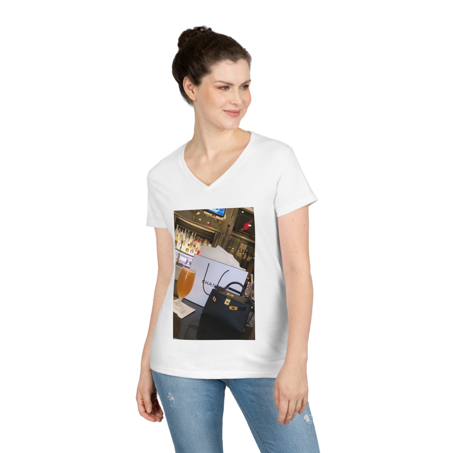 Ladies' V-Neck T-Shirt