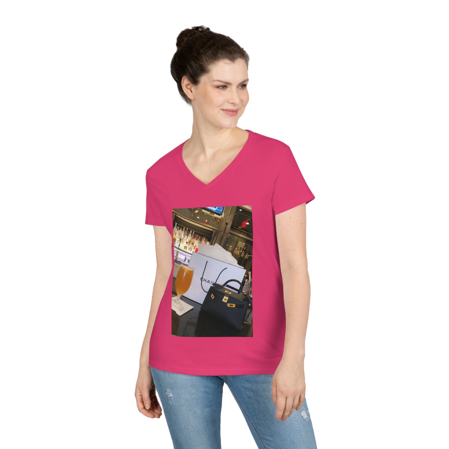 Ladies' V-Neck T-Shirt