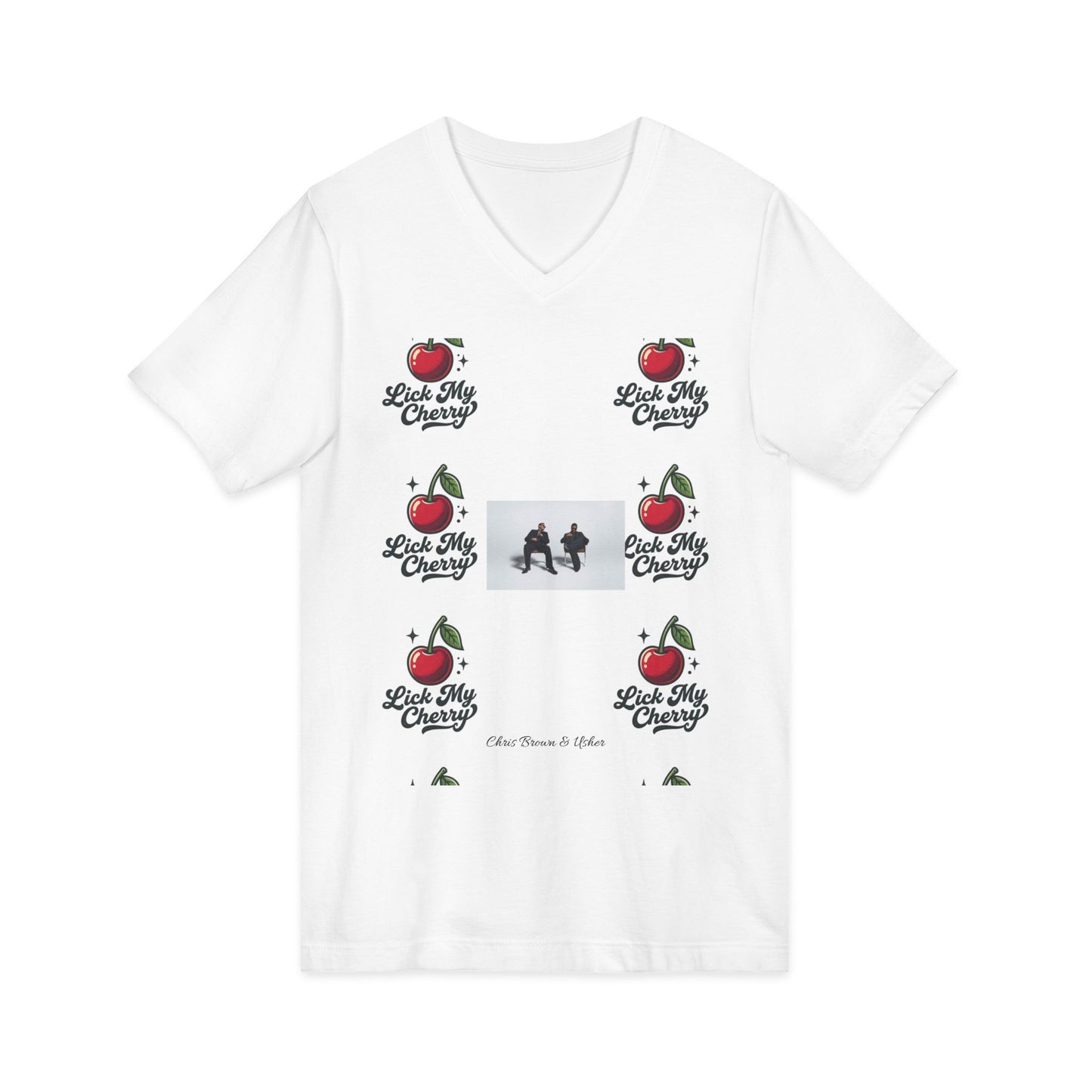 Unisex Jersey Short Sleeve V-Neck Tee