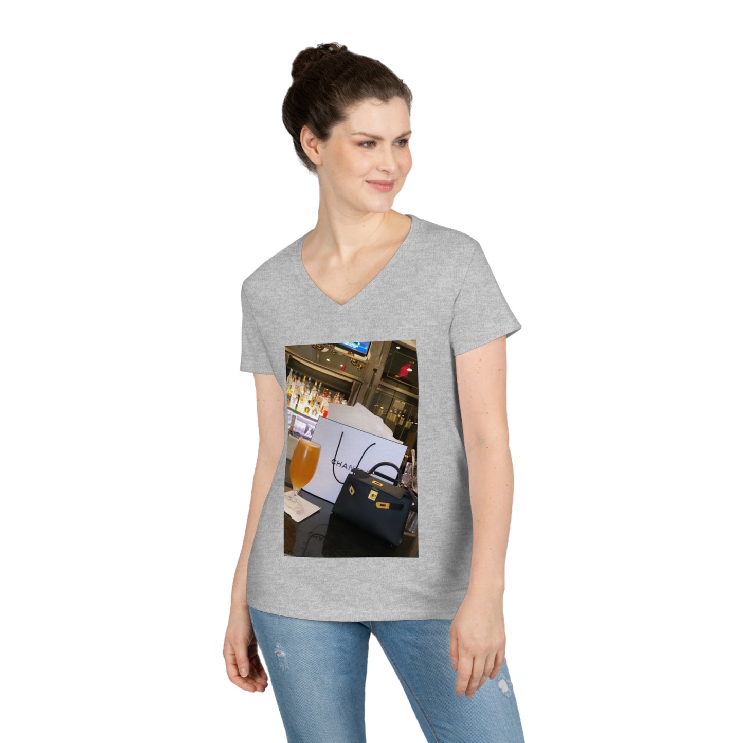 Ladies' V-Neck T-Shirt